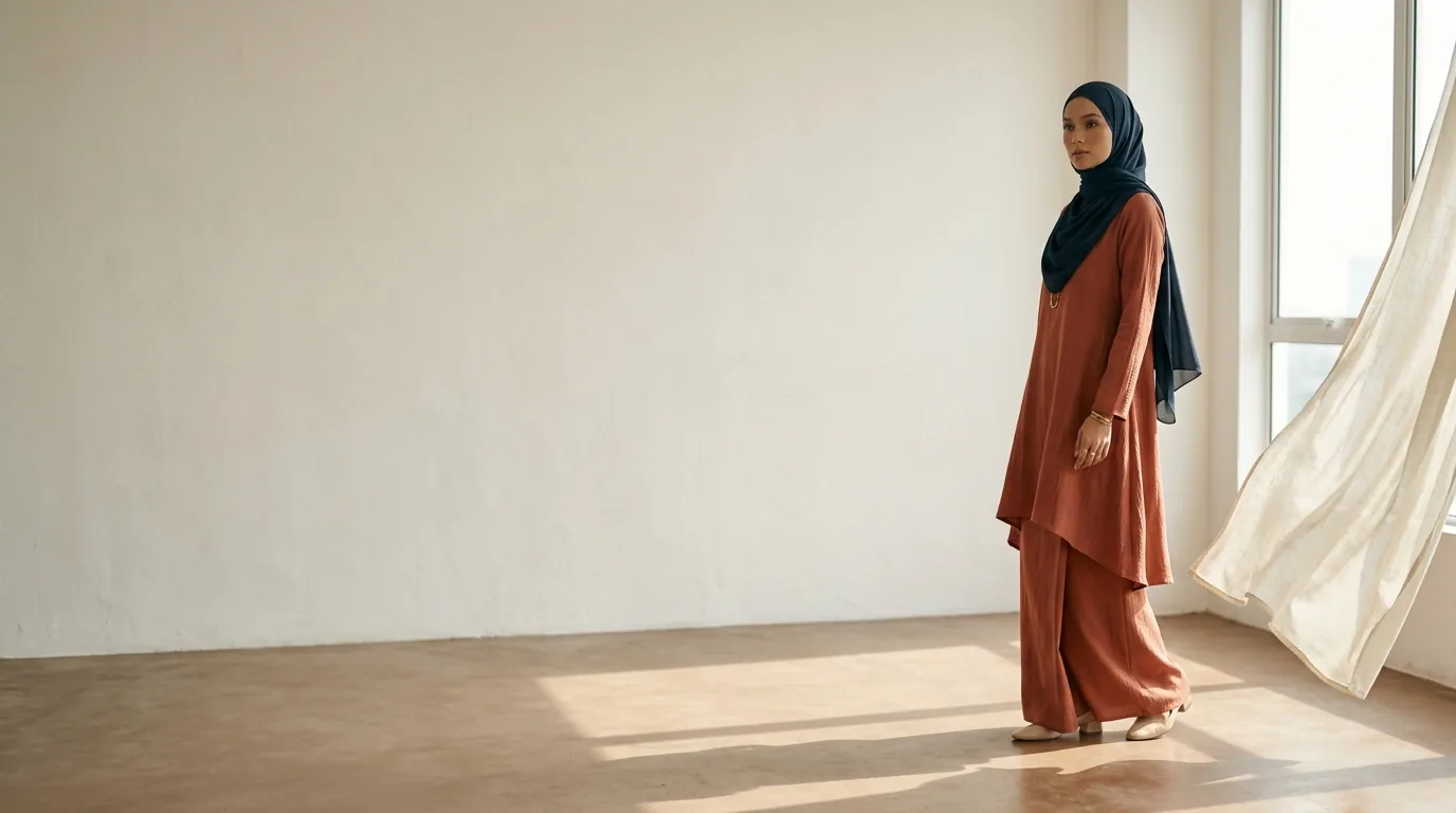 Visual fesyen daripada demo kedai Selaras